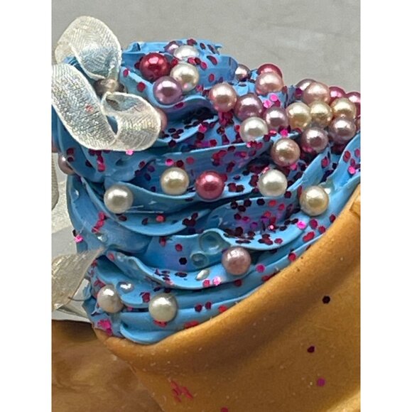 Kurt Adler sweets Christmas ice cream cone sandwich ornaments set of 2 READ NEW - Picture 3 of 7